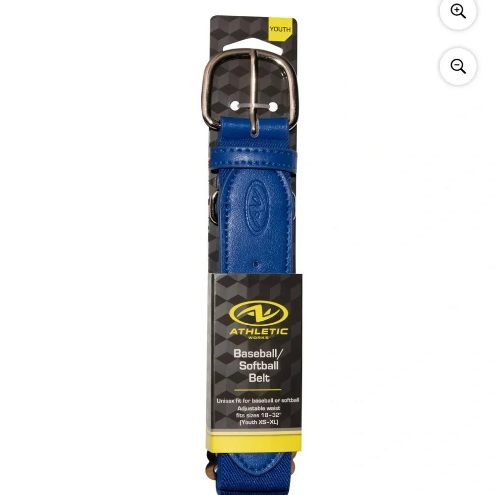 Athletic Works Youth Adjustable Baseball/Softball Belt, Blue